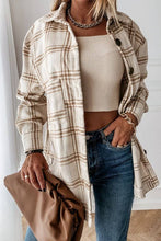 Load image into Gallery viewer, Lily Clothing - CWOJA0368_LOOSE FIT PLAID BIG BUTTONED SHIRTS JACKET: White / (M) 1