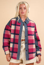 Load image into Gallery viewer, Pinky Plaid Shacket - Very J