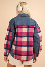 Load image into Gallery viewer, Pinky Plaid Shacket - Very J