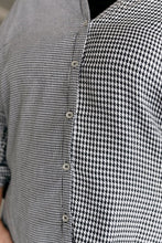 Load image into Gallery viewer, Mixed Houndstooth Button Up Top