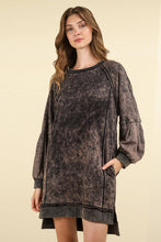 Load image into Gallery viewer, Maggie Mineral Washed Sweatshirt Dress - Very J