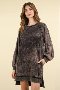 Maggie Mineral Washed Sweatshirt Dress - Very J