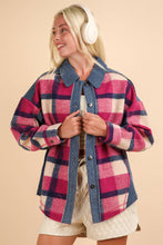 Load image into Gallery viewer, Pinky Plaid Shacket - Very J