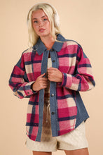 Load image into Gallery viewer, Pinky Plaid Shacket - Very J