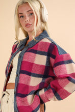 Load image into Gallery viewer, Pinky Plaid Shacket - Very J