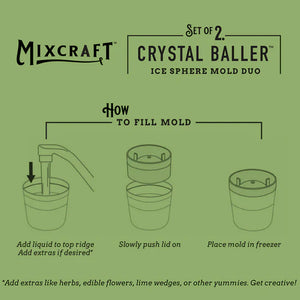 Crystal Baller Ice Sphere Mold - Mixcraft
