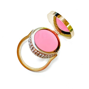 Bling Lip Balm Ring - 14K Gold - Get Balmy