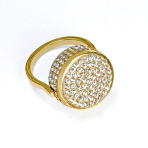 Bling Lip Balm Ring - 14K Gold - Get Balmy