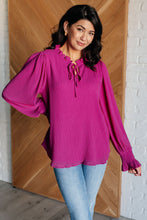 Load image into Gallery viewer, Candid Moment Ruffle Neckline Blouse