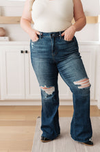 Load image into Gallery viewer, Cassandra High Rise Control Top Distressed Flare Jeans - Judy Blue - Online Exclusive