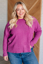 Load image into Gallery viewer, Casual Tuesday Ribbed Knit Sweater in Light Plum