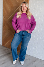 Load image into Gallery viewer, Casual Tuesday Ribbed Knit Sweater in Light Plum