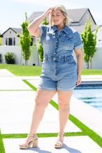 Load image into Gallery viewer, Delia High Rise Short Sleeve Romper - Judy Blue