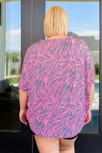 Load image into Gallery viewer, Essential Blouse in Grey and Pink Zebra