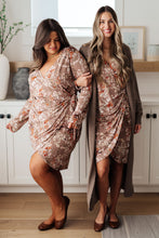 Load image into Gallery viewer, Honey Do I Ever Faux Wrap Dress in Taupe