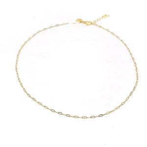 Mini Paperclip Chain Necklace - The Sis Kiss