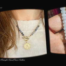 Load image into Gallery viewer, Midnight Natural Stone Necklace - The Sis Kiss