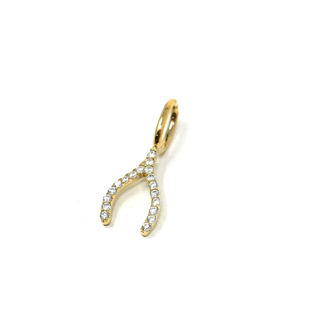 Wishbone Charm - 2 Colors - The Sis Kiss