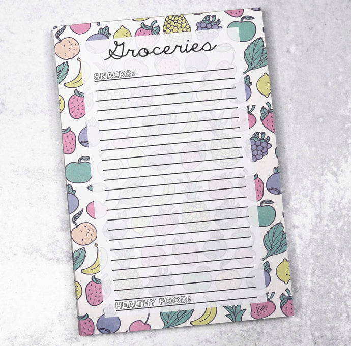 Groceries Notepad - Magnetic - Mugsby