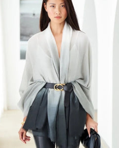 Cushnie Ombre Grey Scarf