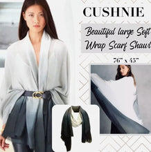 Load image into Gallery viewer, Cushnie Ombre Grey Scarf