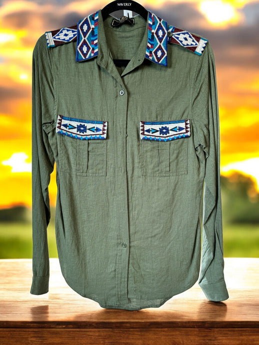 Aztec Dress Shirt