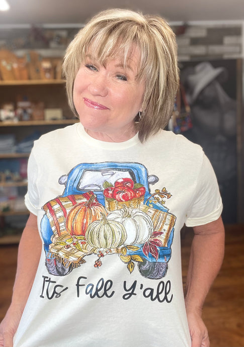 It's Fall Ya'll - Vintage Truck - Graphic Tee