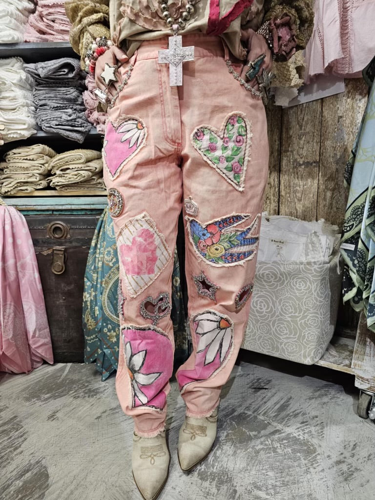 Patch Pink Sparkle Pant - A Rare Bird