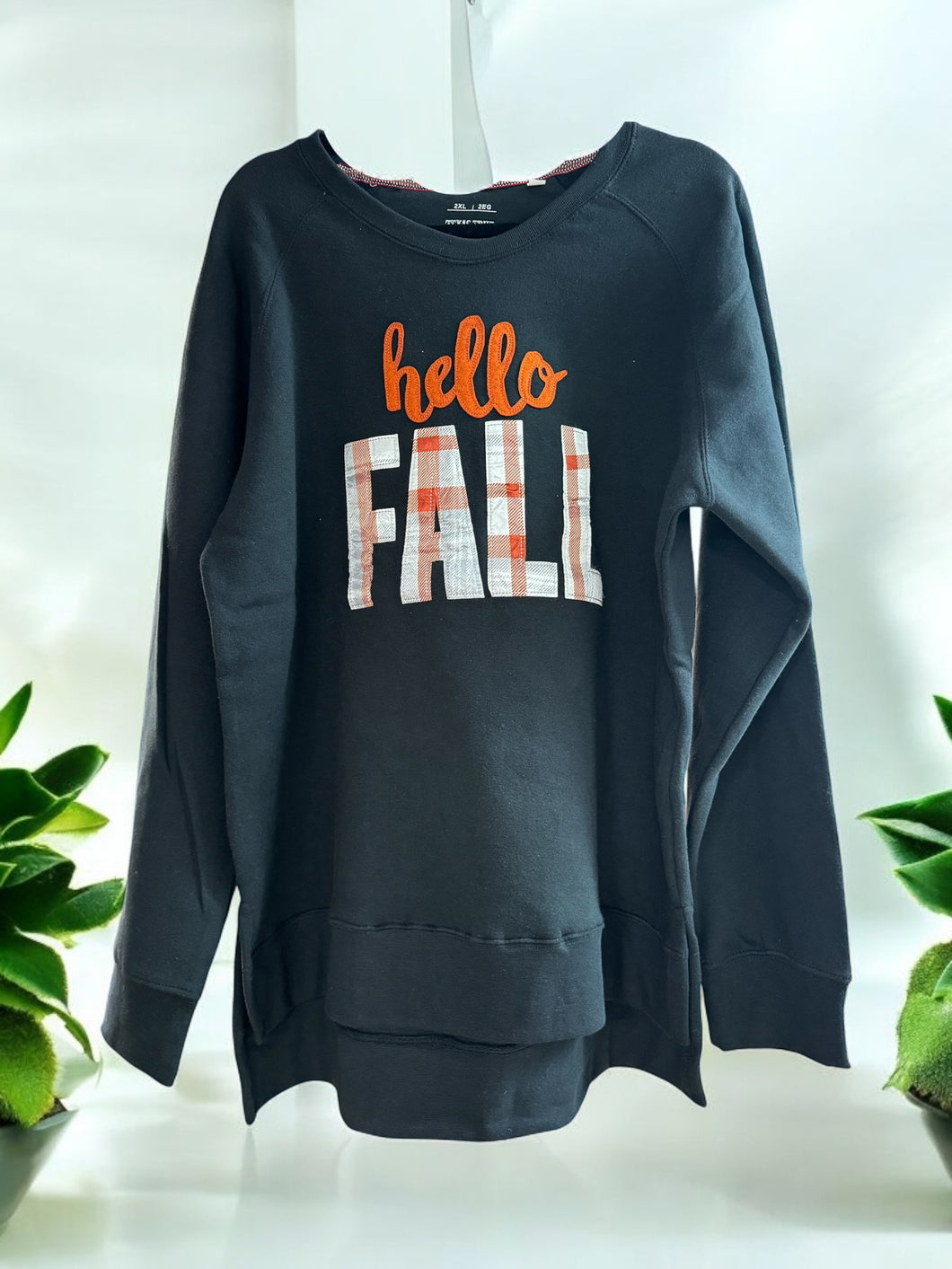 Hello Fall Embroidery Sweatshirt - Texas True Threads