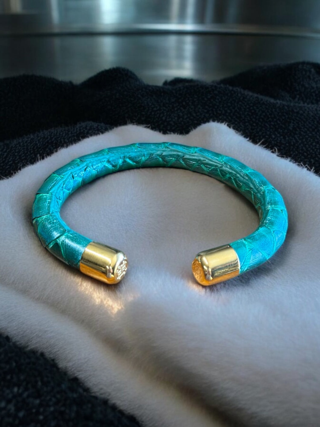 Python Wrapped - Emerald - Rustic Cuff