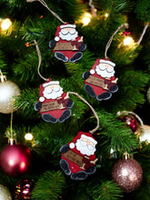 Load image into Gallery viewer, Santa Wine Ornaments - Hand Painted