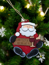 Load image into Gallery viewer, Santa Wine Ornaments - Hand Painted