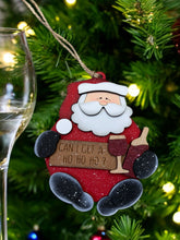 Load image into Gallery viewer, Santa Wine Ornaments - Hand Painted