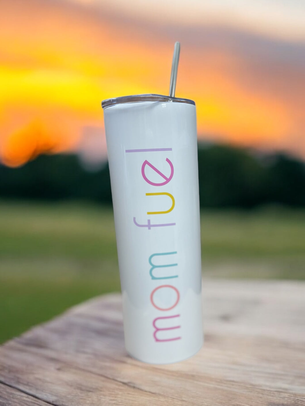 Mom Fuel Stainless Tall Travel Cup - Mugsby