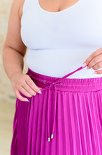 Load image into Gallery viewer, Just a Flirt Pleated Skirt in Magenta