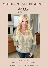 Load image into Gallery viewer, Let Me Be Your Wings V-Neck Top in Taupe