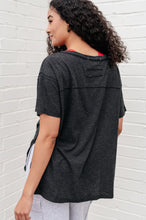 Load image into Gallery viewer, Let Me Live Relaxed Tee in Black