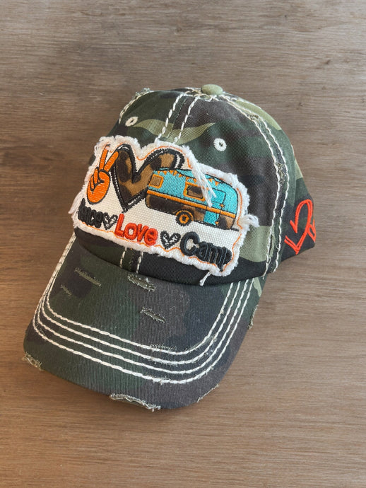 Peace Love Camp Cap - Embroidery Patch