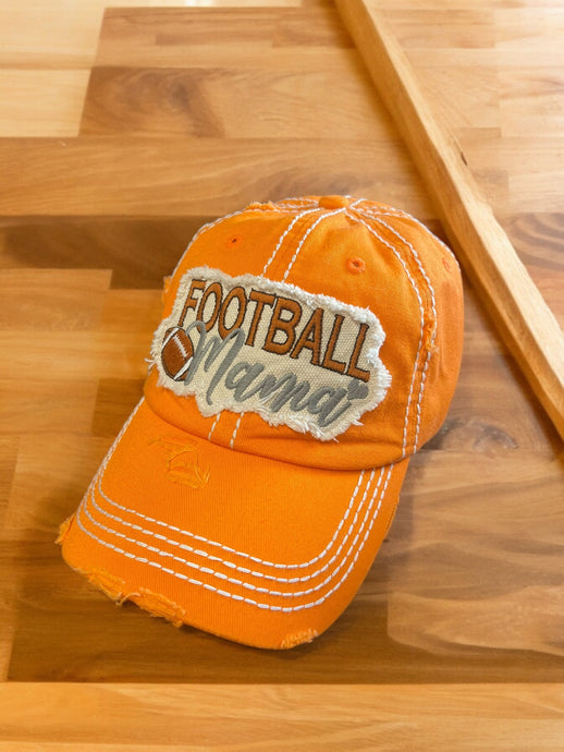 Football Mom Cap  Embroidery  Patch