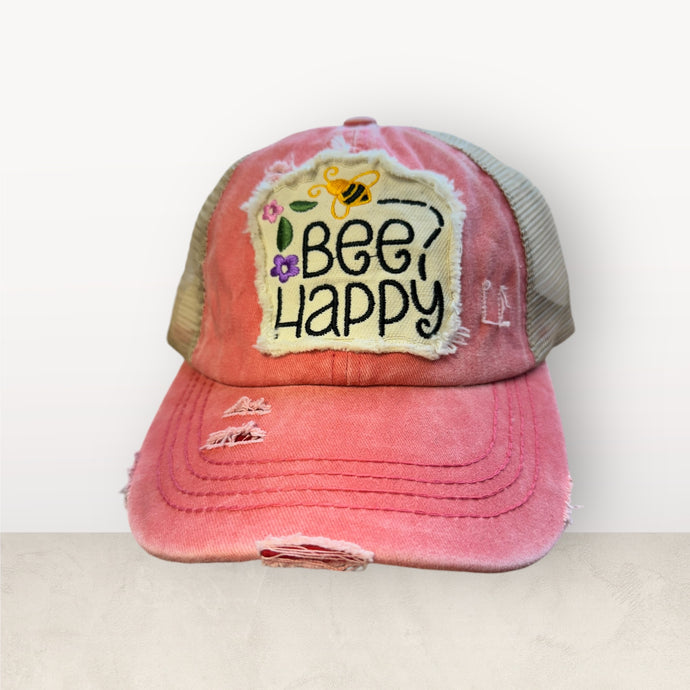 Bee Happy Cap - Embroidery