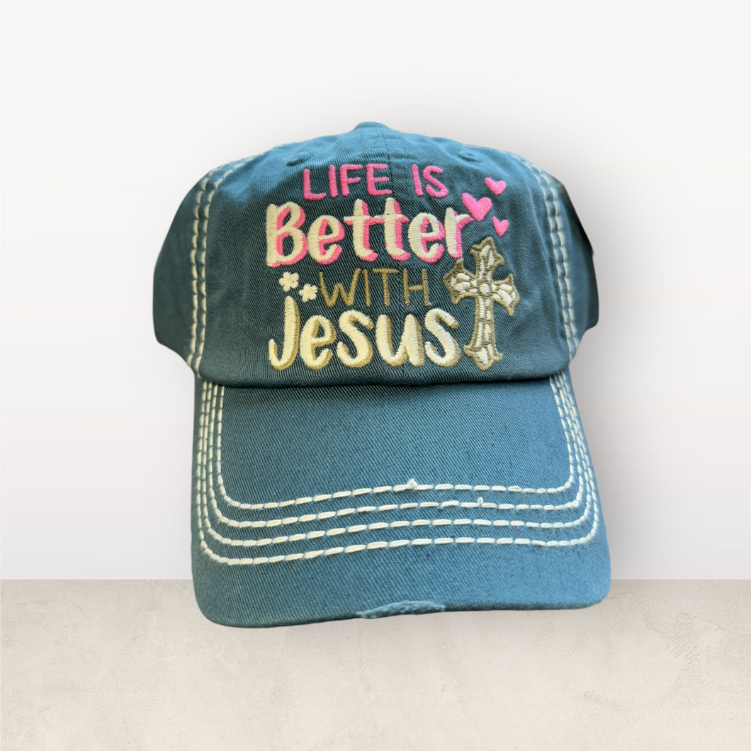 Life is Better with Jesus Cap - Embroidery Patch