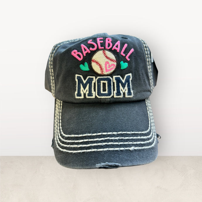 Baseball Mom Cap - Embroidery Cap