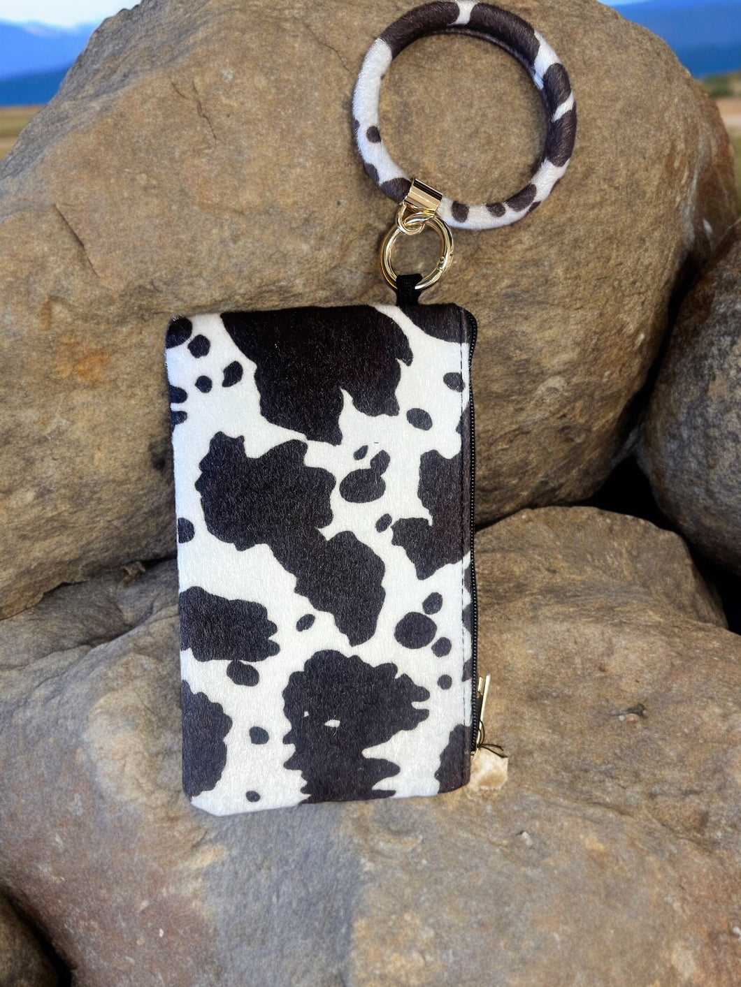 Key Ring / Wristlet - Faux Hide - 2 styles