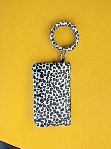 Key Ring / Wristlet - Faux Hide - 2 styles