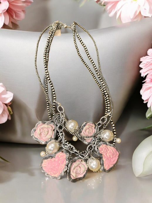 Rose Heart Necklace