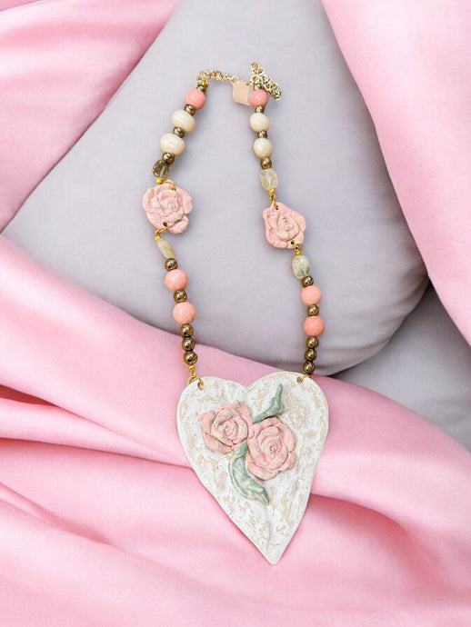 Ceramic Heart Necklace