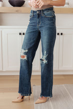 Load image into Gallery viewer, Rose High Rise 90&#39;s Straight Jeans in Dark Wash - Judy Blue