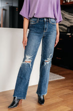 Load image into Gallery viewer, Rose High Rise 90&#39;s Straight Jeans in Dark Wash - Judy Blue