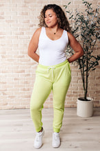 Load image into Gallery viewer, Tommy Two Tone Waffle Joggers Lime