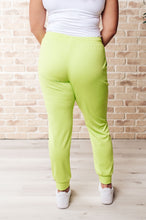 Load image into Gallery viewer, Tommy Two Tone Waffle Joggers Lime